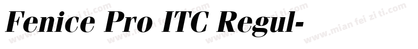 Fenice Pro ITC Regul字体转换